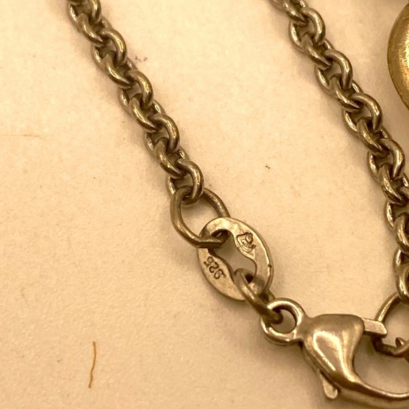 James Avery Retired Linked Heart Butterfly Chain with Pendant - Picture 3 of 6